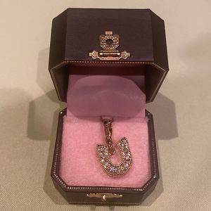 New juicy couture horseshoe cubic zirconium charm!